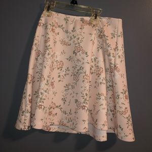 Floral pink skirt